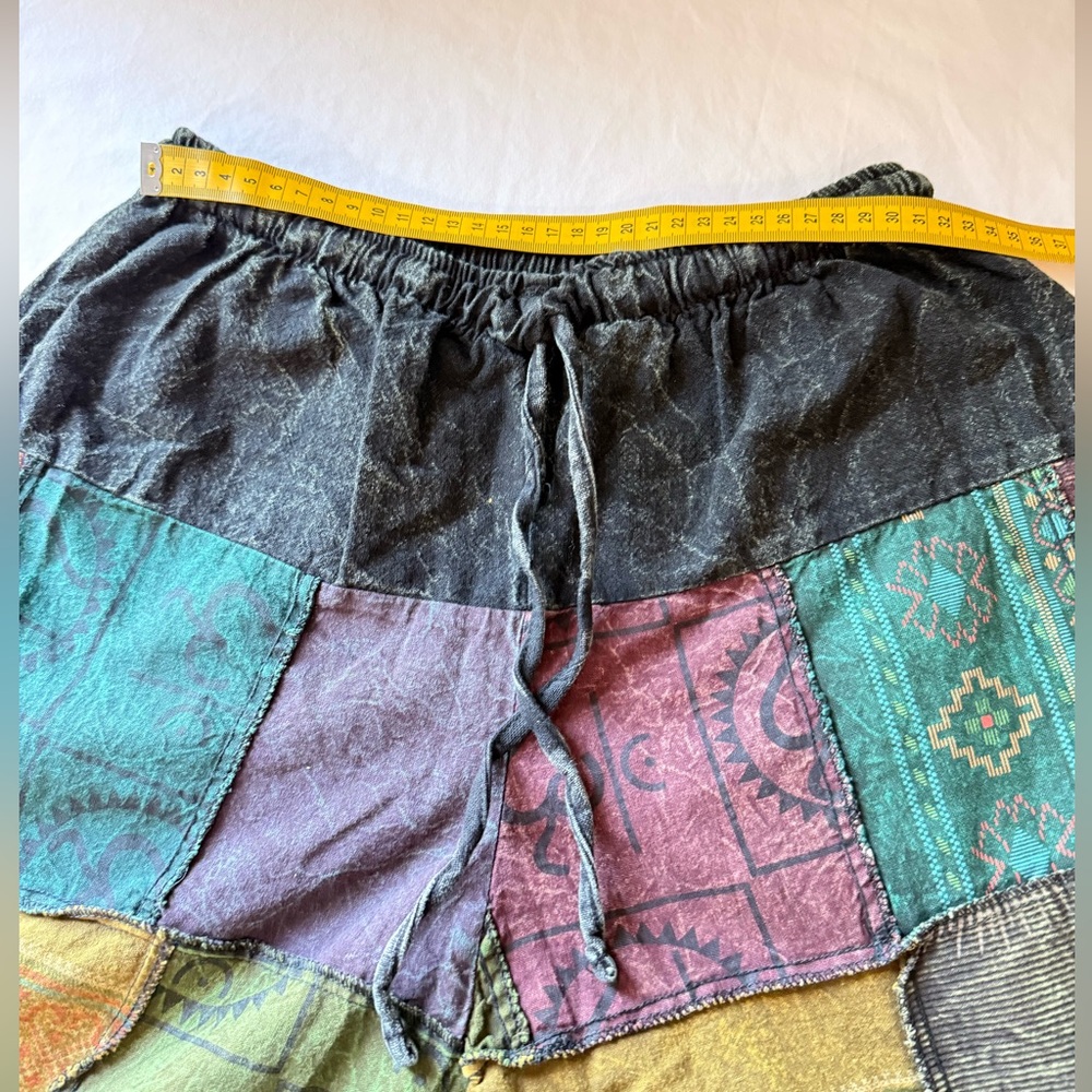 Women's Patchwork Stone Washed Balloon Cotton Pan… - image 5